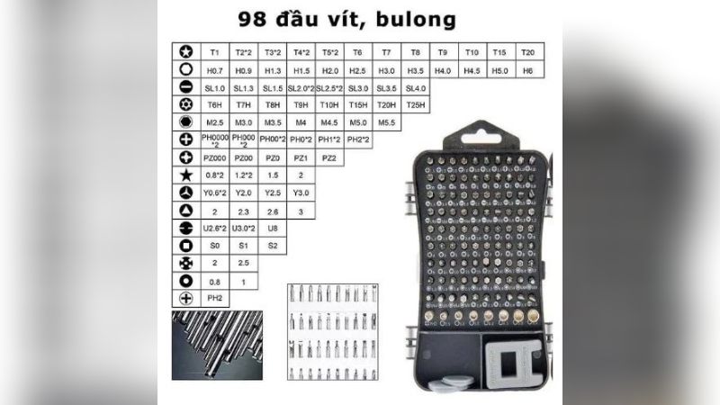 Bộ phụ kiện tua vít đa năng món đồ nghề không thể thiếu của dân chơi bàn phím cơ khi custom và sửa chữa.